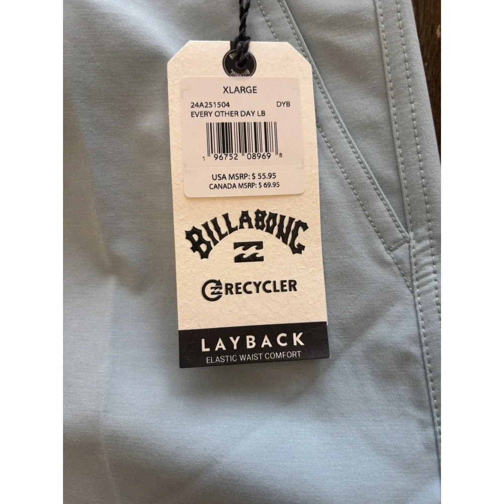 Billabong Men's Every Other Day Layback Board Shorts Dusty Blue XL